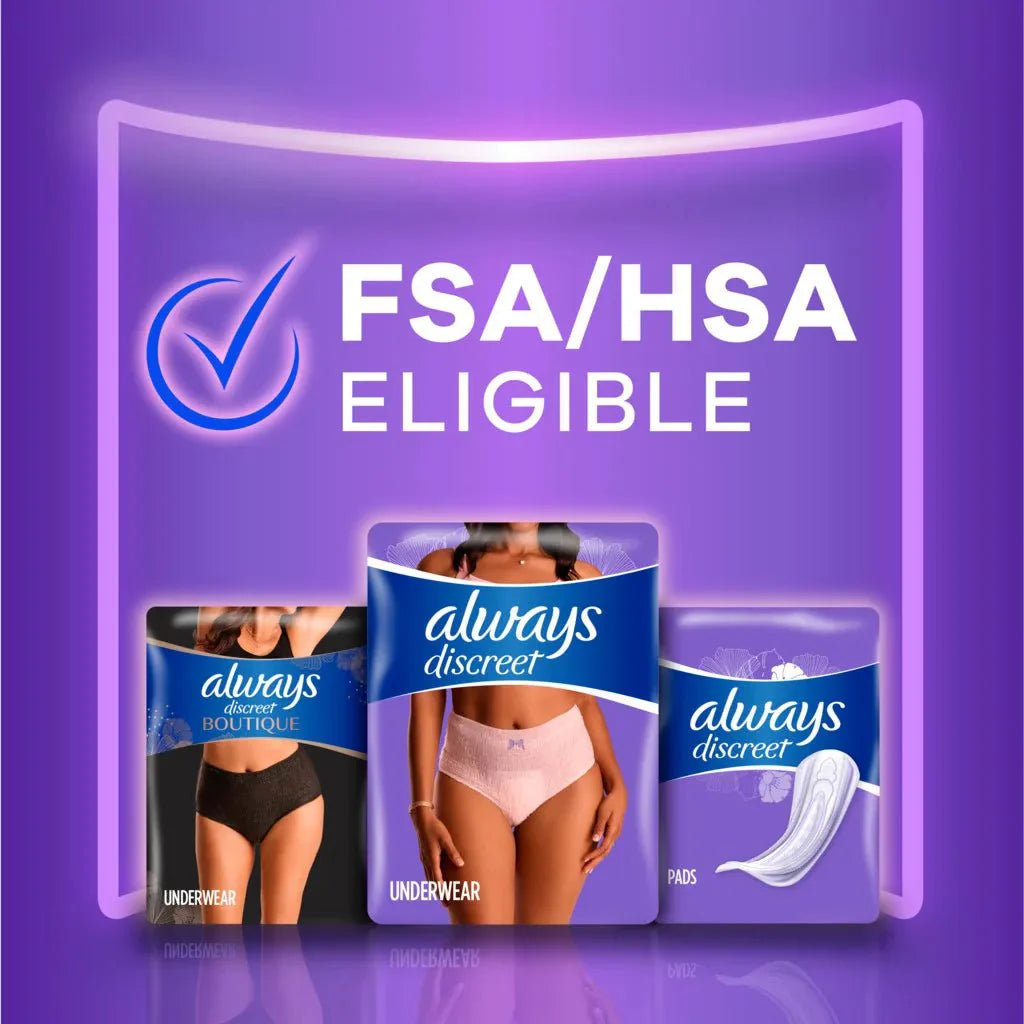 Always Discreet Maximum Protection Underwear for Women