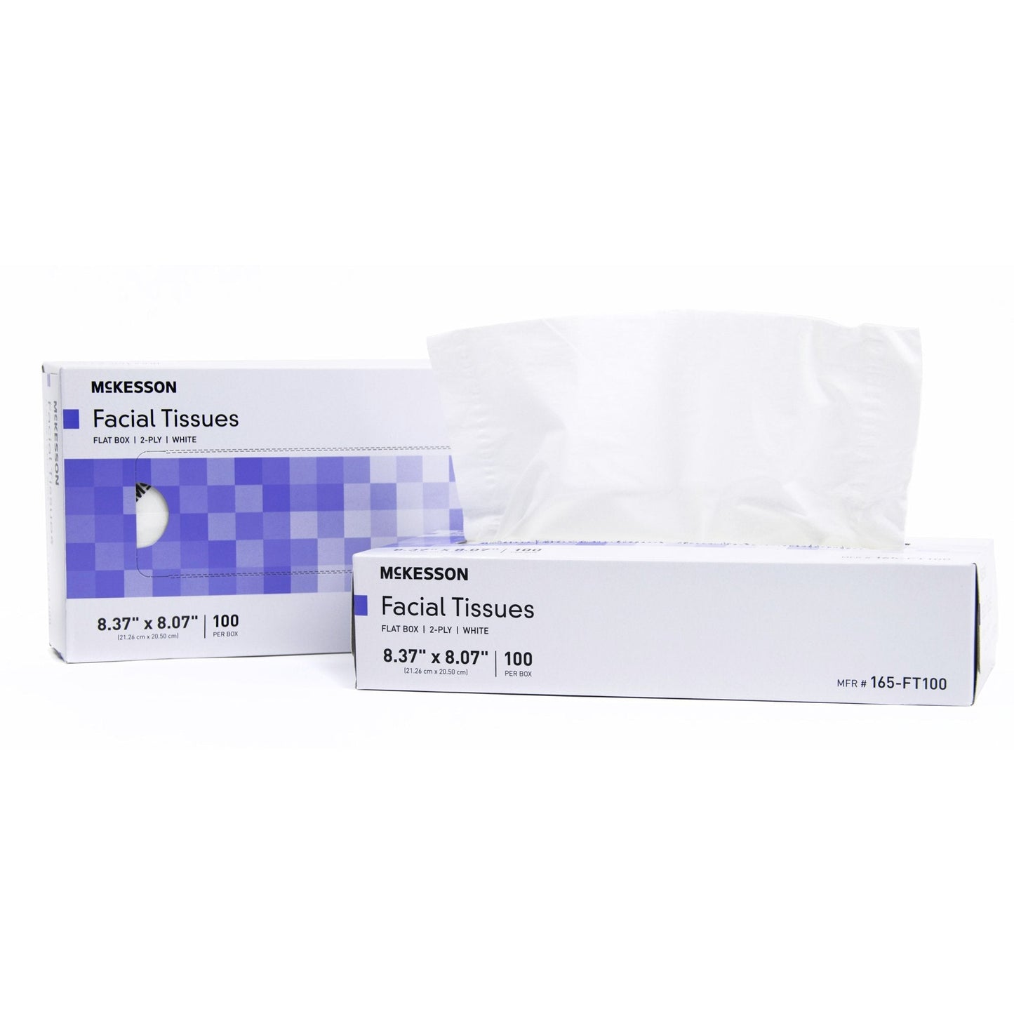 McKesson Facial Tissues, White, 8.37 x 8.07 Inch