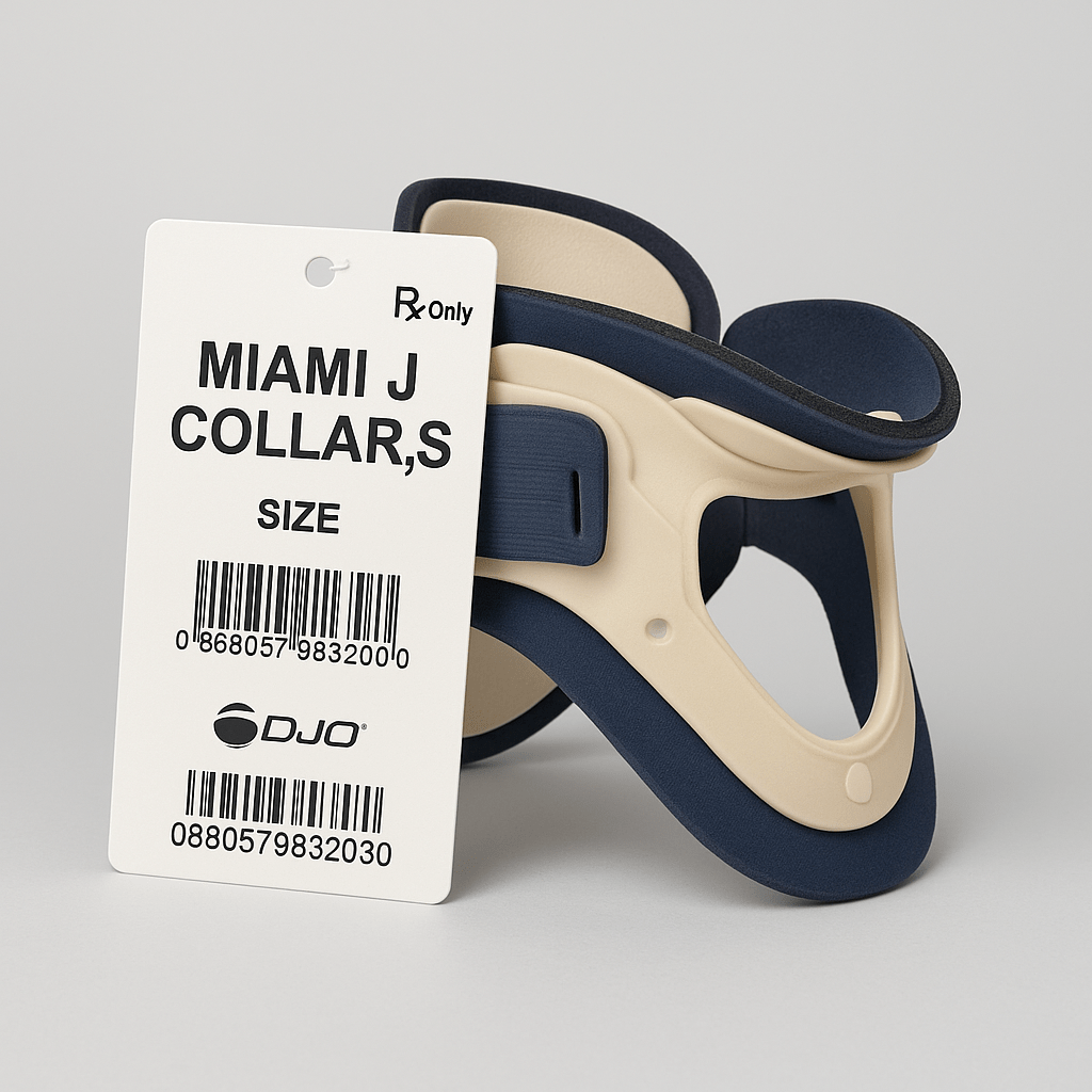 Miami J Cervical Collar – Size Small | Neck Brace for Immobilization (79-83203)