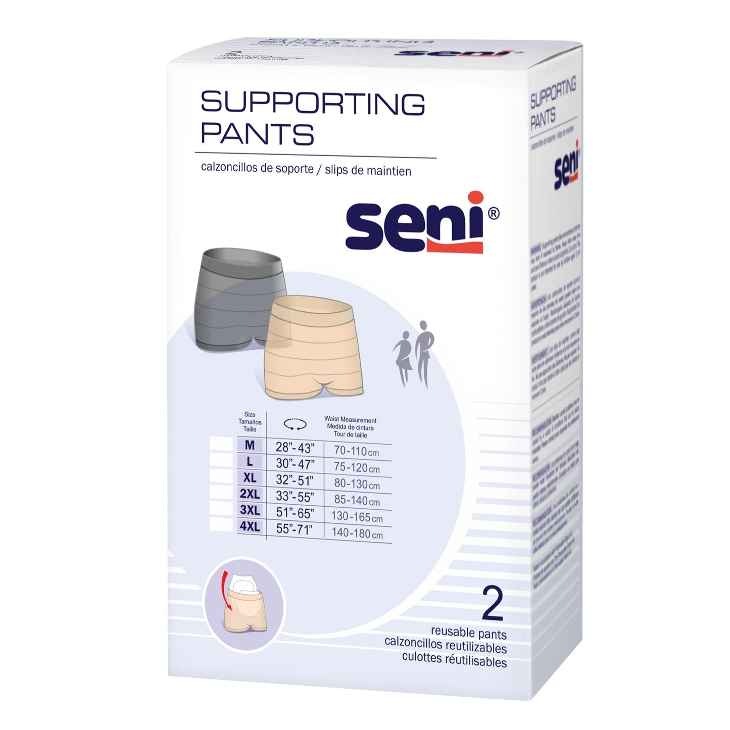 Seni Knit Incontinence Supporting Pants, Reusable